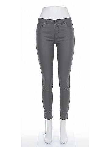 Bianco Cheri Coated Skinny Jeans in Grey (view 1)