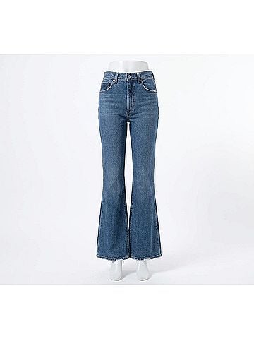 Levi's Premium 70's High Rise Flare Jeans in Blue (view 2)