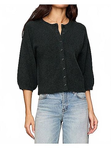 Z Supply Valor Button Up Cardigan in Emerald (view 2)