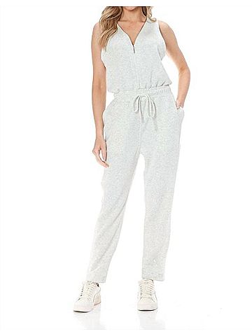 Ariella Scuba Sleeveless Jumpsuit in Heather (view 2)