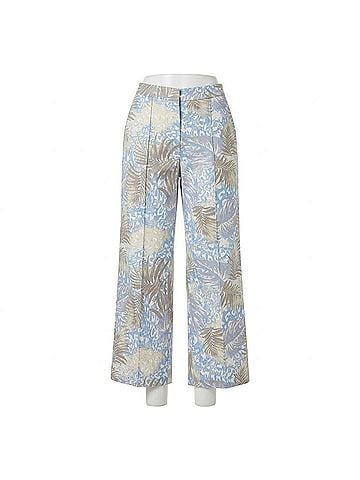 Jade Desert Palm Ankle Pant in Blue (view 1)