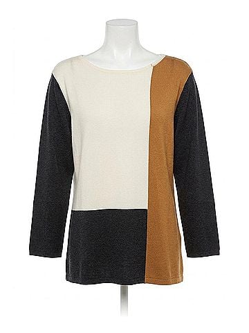 MULTIPLES Block Sleeves Sweater in Multicolor (view 1)