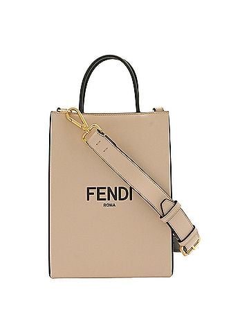 Fendi FENDI handbag, small shoulder bag, leather, pink, black, 8BH382 (view 1)