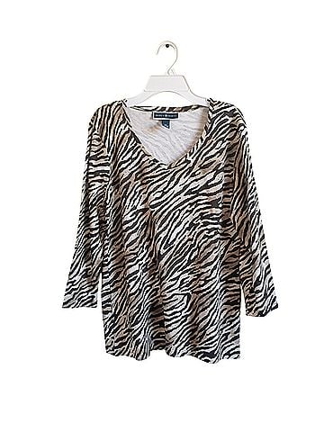 Karen Scott Long Sleeve Top (view 1)