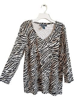 Karen Scott Long Sleeve Top (view 2)