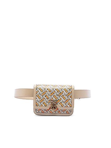 Burberry TB Monogram Printed Leather Belt Bag (view 1)