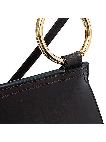 Burberry Large Leather and Haymarket Check Coated Canvas Bridle Saddle Bag (view 2)