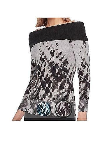 Rock & Republic Off-the-Shoulder Tie-Dye Sweater Casual Sweaters (view 1)