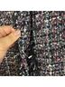 Mcginn Tweed Black White Burgundy Jacket Size 8 - photo 6