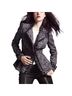 Mcginn Tweed Black White Burgundy Jacket Size 8 - photo 1