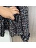 Mcginn Tweed Black White Burgundy Jacket Size 8 - photo 7