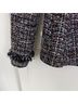 Mcginn Tweed Black White Burgundy Jacket Size 8 - photo 5