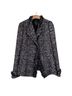 Mcginn Tweed Black White Burgundy Jacket Size 8 - photo 2