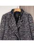 Mcginn Tweed Black White Burgundy Jacket Size 8 - photo 3