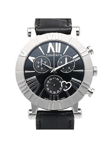 Tiffany & Co. Tiffany &amp; Co. Atlas Chrono Heart Date Watch - Stainless Steel Quartz for Men and Women (view 1)