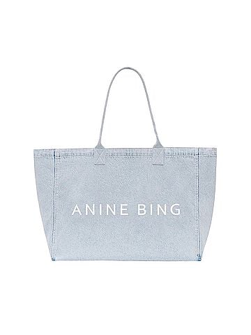 Anine Bing Leo Denim Leather Tote (view 1)