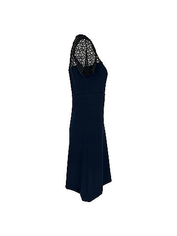 Sandro Sandro Iberia ace Accent Mini Dress in Navy Blue Polyester (view 2)