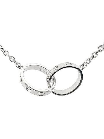 Cartier Cartier Baby Love Necklace, 18K White Gold, Women's, CARTIER (view 1)