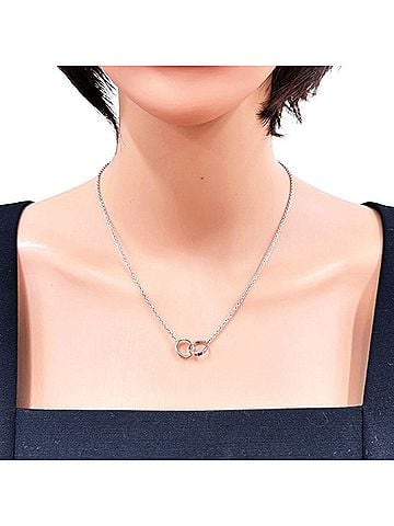 Cartier Cartier Baby Love Necklace, 18K White Gold, Women's, CARTIER (view 2)