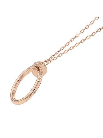 Cartier Cartier Juste un Clou Pendant Necklace with 14 Diamonds (0.12ct total) in 18K Pink Gold (B7224887) (view 2)