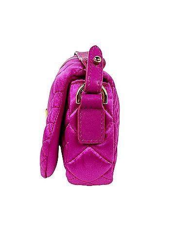 Versace Versace shoulder bag, satin, magenta, women's, z11228 (view 2)