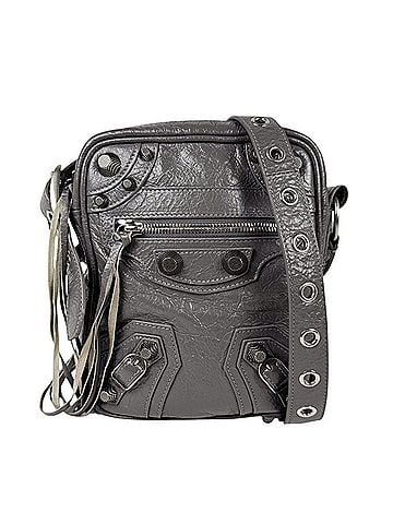 Balenciaga Balenciaga BALENCIAGA Le Cagole Crossbody Bag, Leather, Gray Silver, Women's z11238 (view 1)