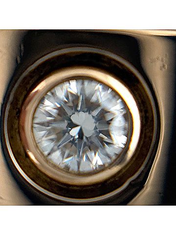 Cartier Cartier Mini Love PG Pink Gold Ring with 1 Small Diamond (750) - Women's (view 2)