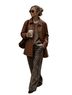 Sam Edelman 100% Recycled Polyester Solid Brown Jacket Size L - photo 1