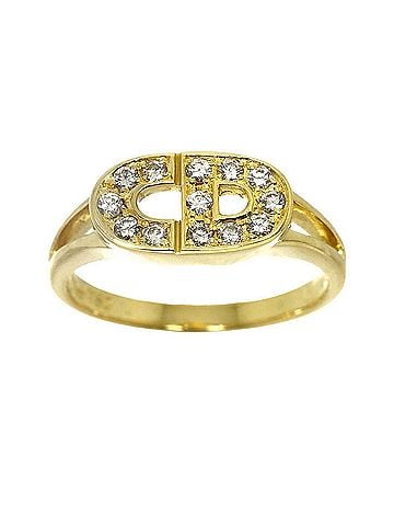 Christian Dior Christian Dior 1 Ring, Diamond, 18K YG Yellow Gold 750 (view 2)