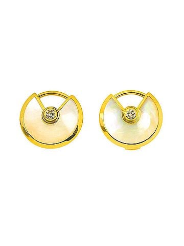 Cartier Cartier Amulette de Shell Diamond Earrings, 18K Yellow Gold (750) (view 1)