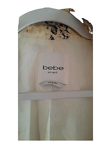 Bebe Snake-Print Double-Breasted Trench Coat Trenchcoat (view 2)