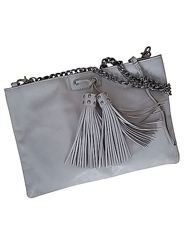 Badgley Mischka Leather Clutch (view 1)
