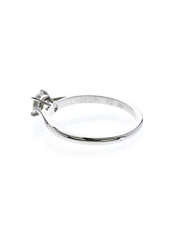 Cartier Cartier Diamond Solitaire Ring Platinum Fashion Diamond Band Ring Carat/0.39 Silver (view 2)