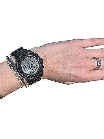 Michael Kors MK-5399 Black Pave Bezel Watch (view 1)