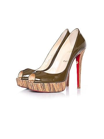 Christian Louboutin Christian Louboutin Banane kaki platform pumps (view 1)