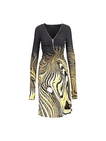 Roberto Cavalli Roberto Cavalli Animalier Print Dress with Front Zipper - '00s (view 1)