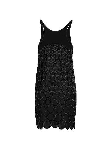 Balenciaga Balenciaga Bead Embellished Black Dress - '10s (view 2)