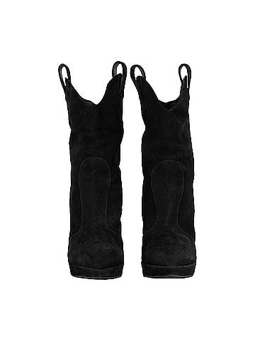 Giuseppe Zanotti Giuseppe Zanotti Pointy Suede Black Boots- '20s (view 2)