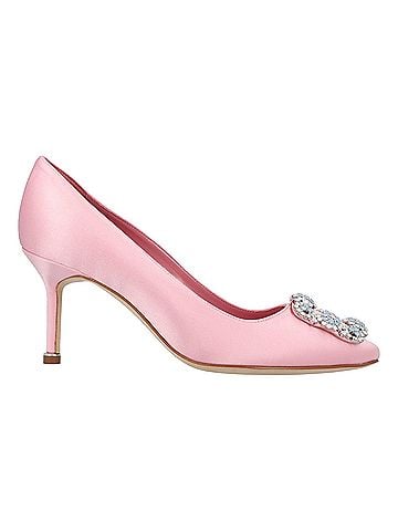 Manolo Blahnik Manolo Blahnik Hangisi 070 Pump Pink (view 1)