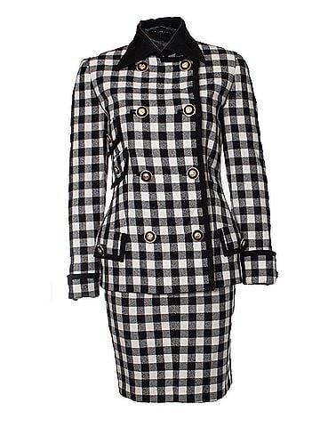 Versace Gianni Versace Couture Military checkered coat and skirt (view 1)