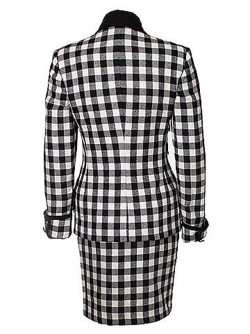 Versace Gianni Versace Couture Military checkered coat and skirt (view 2)