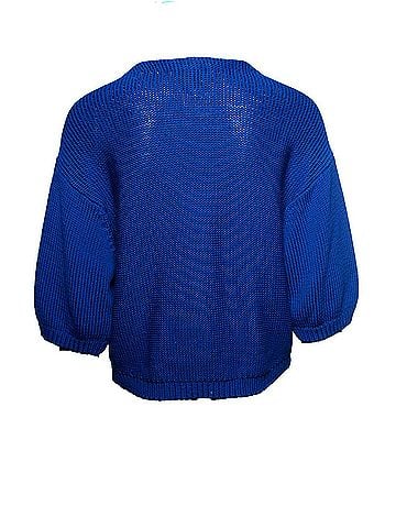 3.1 Phillip Lim Philip Limm, knitted blue top (view 2)