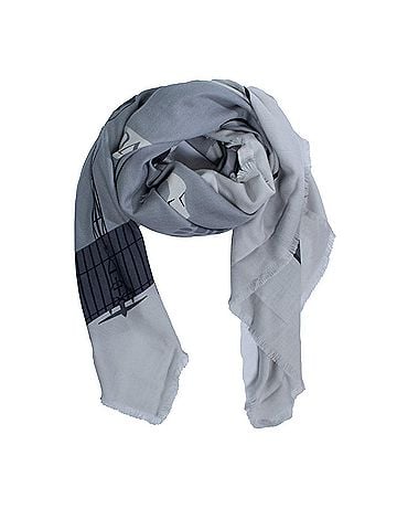 Cartier Cartier, grey bon voyage wool fringed scarf (view 2)