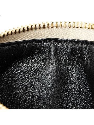 Saint Laurent Saint Laurent Matelasse Grain de Poudre Monogram Fragments Zipper Card Case (view 2)