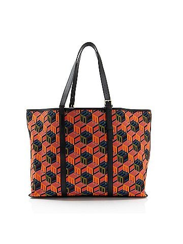 MCM MCM Cubic Monogram Jacquard Shopper Tote (view 1)