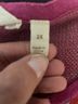 Soft Surroundings Pink Blue Pullover Sweater Size 2X - photo 5