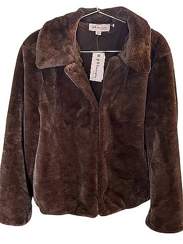Philosophy Plush Faux Fur Jacket Jacket (view 1)