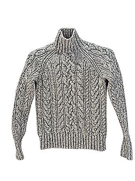 Ralph Lauren Cable Knit Fisherman Turtleneck Sweater (view 2)