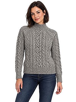 Ralph Lauren Cable Knit Fisherman Turtleneck Sweater (view 1)