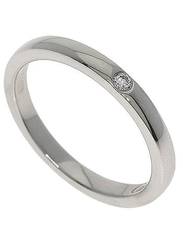 Cartier Cartier Wedding 1P Diamond Ring #46 Platinum PT950 Women's CARTIER (view 1)